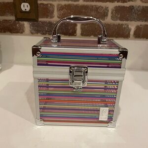 Colorful Striped Storage Box Purse